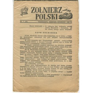 [prasa konspiracyjna] Żołnierz Polski - numer 7 z 1942 r.
