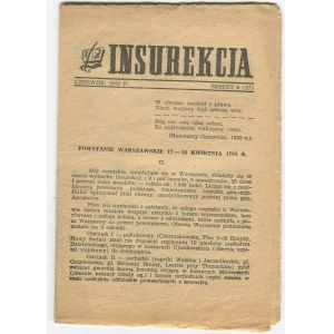 [prasa konspiracyjna] Insurekcja - Zeszyt 6 z czerwca 1943 r.