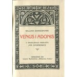 [Szekspir] SHAKESPEARE William - Venus i Adonis [oprawa wydawnicza]