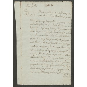[Kalisz] Abtretungsurkunde von Romana Jasinska geb. Sieroszewska an ihren Ehemann Jan Jasinski [1811].