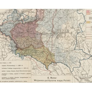 mapa ROMER Eugeniusz - Wojenno-polityczna mapa Polski [1916]