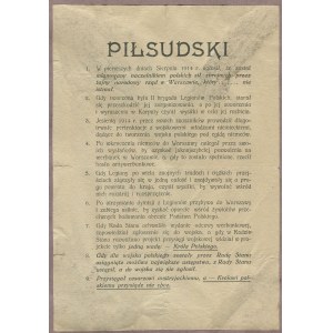 [ulotka] PIŁSUDSKI - Przysięgał cesarzowi austryjackiemu, a - Królowi Polskiemu przysiądz nie chce [1917]