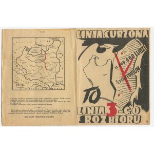 [ulotka antysowiecka] Linia Curzona to linia 3-go rozbioru [1943]