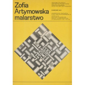 Poster Zofia Artymowska. Malerei. April 1971