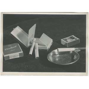 art photo 12. MACIEJKO Tadeusz - MACIEJKO Tadeusz - Untitled. Advertising photograph of Dukat cigarettes [ca. 1950].