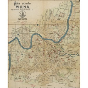 [Vilnius] Plan of the city of Vilnius arranged by St. Januszewicz [1921].