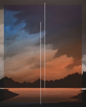 Łukasz Patelczyk (ur. 1986), Blue and orange gradient glass, 2020