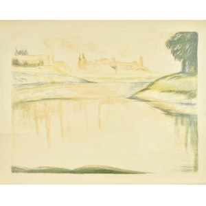 Jan HRYNKOWSKI (1891-1971), Panorama z widokiem Wawelu