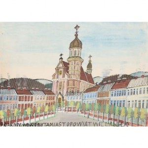 Nikifor Krynicki, Plac z kościołem