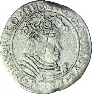 RR-, Zygmunt I Stary, Pierwszy Polski Trojak 1528, Kraków, głowa heraldycznie w prawo, T40mk, R5