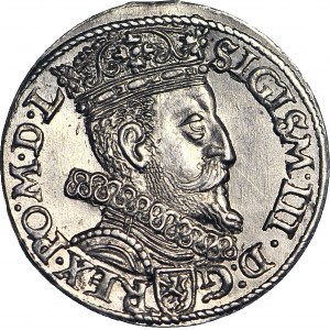 Zygmunt III Waza, Trojak Kraków 1601, WYŚMIENITY