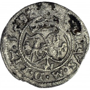RR-, Zygmunt III Waza, Szeląg 1592 SOLITVS (zamiast SOLIDVS)