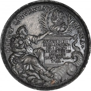 R-, August II Mocny, Medal 1698, Na pamiątkę zaprowadzenia pokoju na Litwie