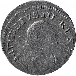 RRR-, August III Sas, Grosz 1754 - litera H, Drezno