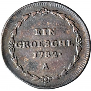 RRR-, Śląsk - Zabór Austriacki, Józef II, Greszel 1782, Wiedeń, R7