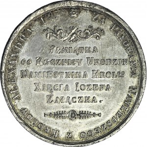 RR-, Medal, Królestwo Polskie 1819, 66 rocznica urodzin ks. Józefa Zajączka 1819