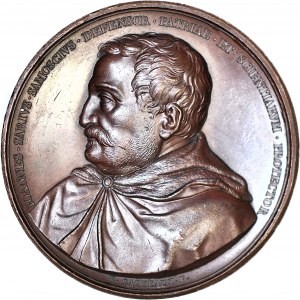 Królestwo Polskie, Medal 1822, Jan Zamoyski, przeniesienie Akademii z Zamościa do Szczebrzeszyna, menniczy
