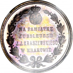 Medal 1879, Józef Ignacy Kraszewski, menniczy, CZERWONY RD