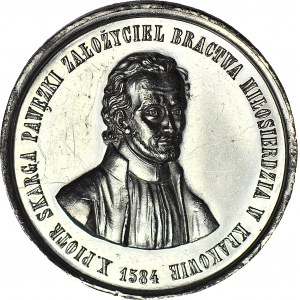 Medal, Piotr Skarga 1884, 300-lecie założenia Bractwa Miłosierdzia