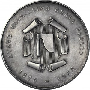 RRR-, Medal 1893, Mikołaj Zaklika z Międzygórza, kanclerz wielki koronny, SREBRO, nakład 15 sztuk