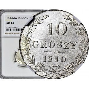 Królestwo Polskie, 10 groszy 1840, mennicze