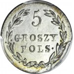 Królestwo Polskie, Aleksander I, 5 groszy 1818, idealne