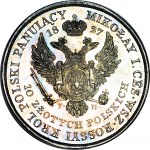 RRR-, Królestwo Polskie, Mikołaj I, 10 złotych 1827, Warszawa, nakład 123 szt., PROOFLIKE