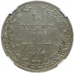 Zabór Rosyjski, 10 złotych = 1 1/2 rubla 1836, Petersburg, mennicze