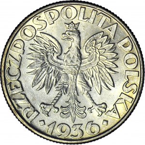 2 złote 1936, Żaglowiec, menniczy
