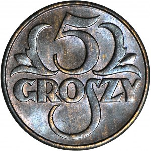 5 groszy 1931, mennicze, wyśmienite