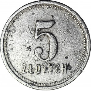 RR-, Śląsk, Sosnowiec, Restauracja Locarno, 5 złotych