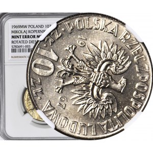 10 złotych 1968 , M. KOPERNIK, DESTRUKT, SKRĘTKA 115 st.