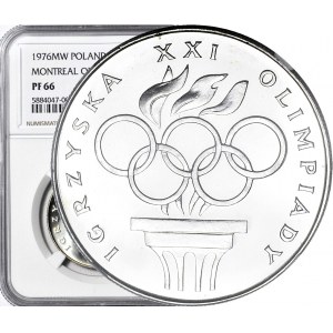 RR-, 200 złotych 1976 Igrzyska XXI Olimpiady, stempel lustrzany