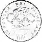 RR-, 200 złotych 1976 Igrzyska XXI Olimpiady, stempel lustrzany