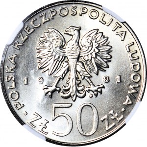 50 złotych 1981, Władysław Herman, mennicze