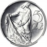 5 złotych 1960, Rybak, menniczy