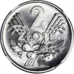 RR-, 2 złote 1958, Jagody, BRAK ZNAKU PROJEKTANTA