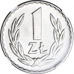 1 złoty 1957, najrzadsze, b. wysoka nota, WYŚMIENITE