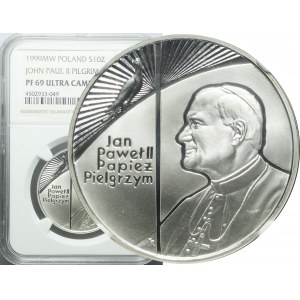 10 złotych 1999, Jan Paweł Papież Pielgrzym