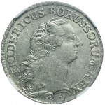 Niemcy, Prusy, Fryderyk II, 1/3 talara 1770, Wrocław, bardzo ładne