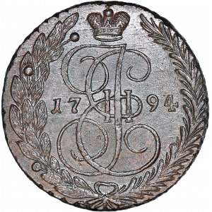 Rosja, Katarzyna II, 5 kopiejek 1794 EM, Jekaterinburg