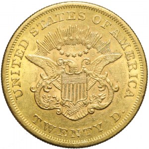 Stany Zjednoczone Ameryki (USA), 20 dolarów 1861, Liberty Head, Filadelfia, typ I