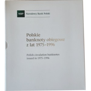 Polskie banknoty obiegowe z lat 1975-1996, kompletny album NBP