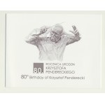 PWPW, 80. rocznica urodzin Krzysztofa Pendereckiego (2013) - KP0014218, w folderze