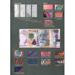 Szwajcaria, banknot testowy KBA Giori, Jules Verne, KG09873362 w folderze