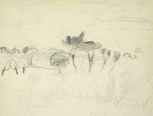 Włodzimierz TETMAJER (1861 – 1923), Szkice pasących się krowy i kozy , 1907