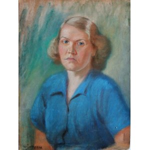 Władysław SERAFIN (1905-1988), Portret żony artysty Zofii, 1948