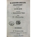 KALENDARZYK POLIT. RADZISZEWSKIEGO na rok 1842