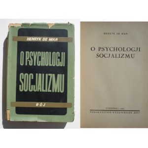 DE MAN - O PSYCHOLOGII SOCJALIZMU