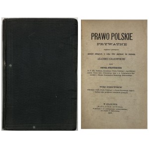 BURZYŃSKI - PRAWO POLSKIE PRYWATNE 1867 r.